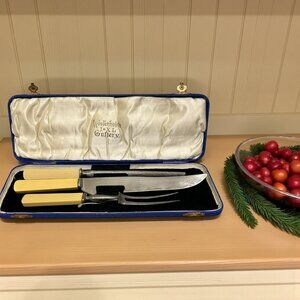 Vintage Wostenholm I*XL Cutlery Carving Set Bakelite Handles